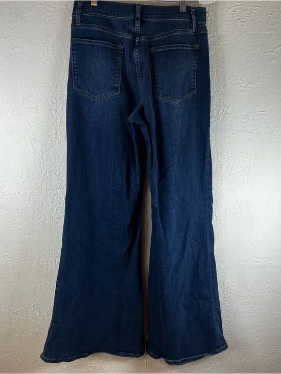 Frame High Rise Le Palazzo Wide Leg Jeans in Orlena - Picture 10 of 15